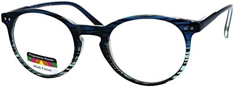 Очила за четене с кръгла заключващ дупка в тънка пластмаса рогова рамка, трехфокусные прогресивни очила за четене