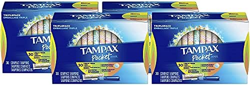 Пластмасови тампони Tampax Pocket Pearl, Обикновена / Супер / Тройната опаковка с повишена впитываемостью