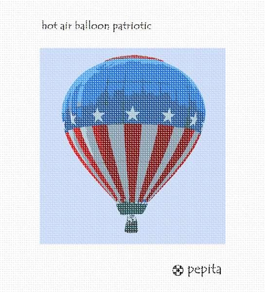 комплект за бродиране pepita: Патриотичен балон, 10 x 11