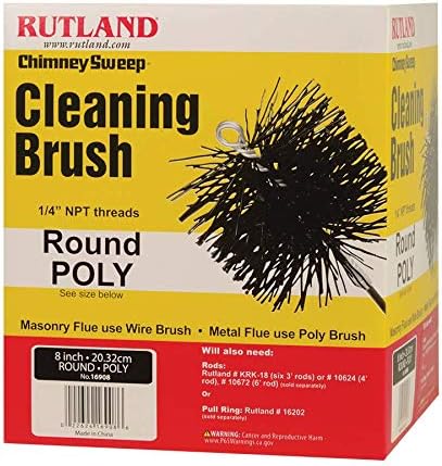 Rutland Products 16908 8-Инчов Поли-Четка За почистване на Комина
