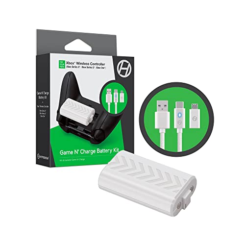 Комплект батерии Hyperkin Game' N 'Charge за безжичен контролер за Xbox (Xbox Series X/Xbox Series S) (Бял) - Xbox Series