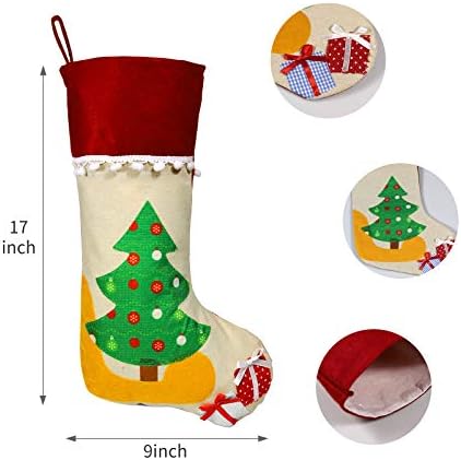 Коледни Чорапи Alkey, 5 Опаковки 18-инчови Отглеждане от Зебло с Снеговиком, коледната Елха, Мечка, Сантой, Слонът за Коледната украса и дизайн на семейни празници.