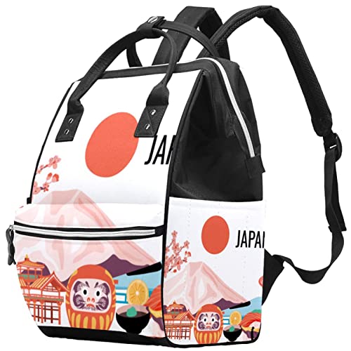 Япония Планината Фуджи Чанти-Тоут за Памперси Мумия Раница с Голям Капацитет Чанта за Памперси За Хранене Пътна Чанта
