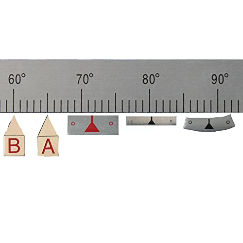 Сребърен Самозалепващи ленти за Измерване на Лентата от алуминиева Сплав, Лепкава Линия за Измерване, Дърводелски, Триони, (от средата) 2-0-2 инча / Ширина 6 мм (1 бр.)