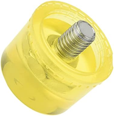 Auniwaig взаимозаменяеми чук с гумени, пластмасови ударната глава с диаметър 35 мм, инструменти жълт цвят