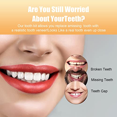 Комплект за ремонт на зъбите, Заполняющий Липсващият Счупен зъб и пропуски, Комплект за подмяна на фалшиви зъби