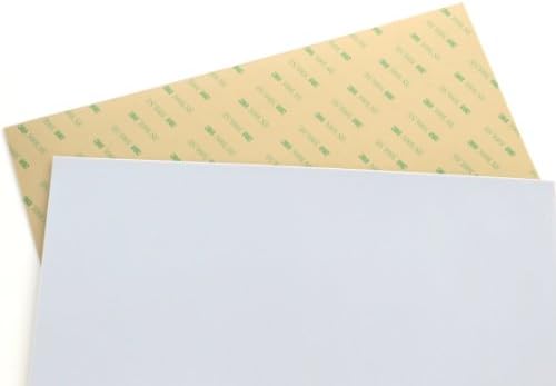 Листове от тефлон (PTFE) с различни размери с дебелина 0,03 инча (1/32 инча) с самоуправление в основата на индустриална