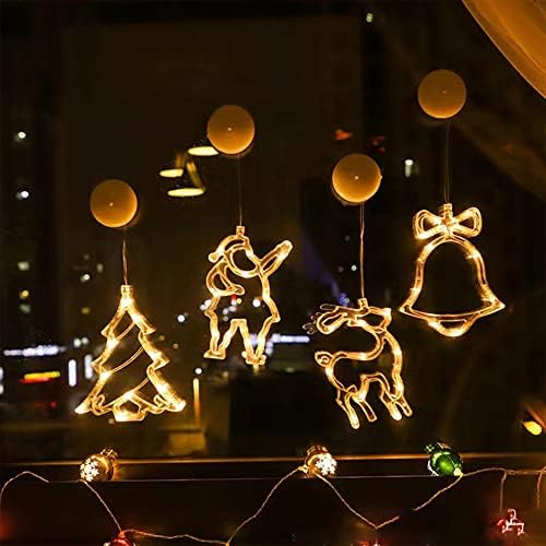 Коледна украса от Бехатины Осветява Санто, Снежен човек, Венец от снежинки. Двупосочен силуэтный лампа, подходящ