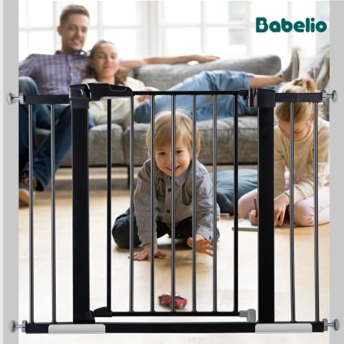 BABELIO 26-43 инча Лесна инсталация Сверхширокие метални детски врата, монтируемые под налягане, без пробиване, без инструменти,