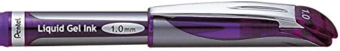Течна Гел писалка Pentel, за Еднократна употреба, 1,0 мм, Лилаво корпус /Мастило (PENBL60V)