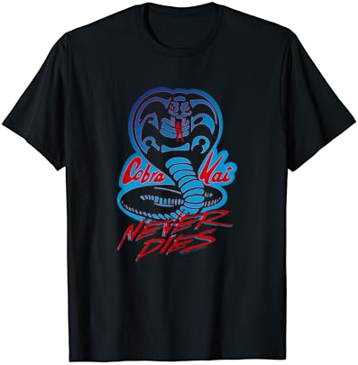 Тениска с Логото на Cobra Kai Never Dies Кобра Кай Никога Не Умира