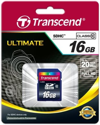 25 Опаковки Карта с флаш памет Transcend TS16GSDHC10 25 x 16 GB SDHC клас 10