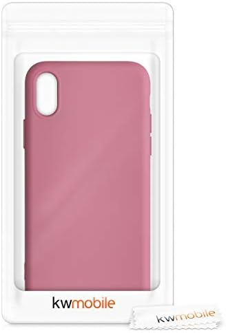калъф kwmobile е Съвместим с калъф Apple iPhone X - Тънък Защитен калъф от TPU-силикон За телефон - Тъмно Розово