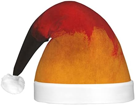 Ретро-флаг Германия, забавна плюшен шапка на Дядо Коледа за възрастни, светещ коледна шапка за жени и мъже, празнична Коледна шапка