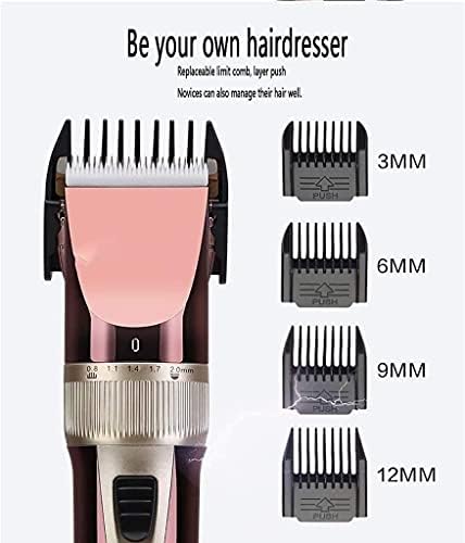 MXJCC Професионални Машинки за Подстригване на Коса и Набор от Подстригване за Мъже - Безжична Фризьорски салон Машина За Подстригване на Коса, Комплект За Подстригв?
