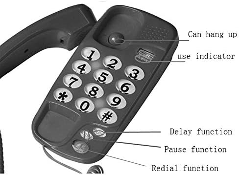 Универсален апарат за домашния офис ZYZMH Стационарен Стационарен телефон (Цвят: Червен)