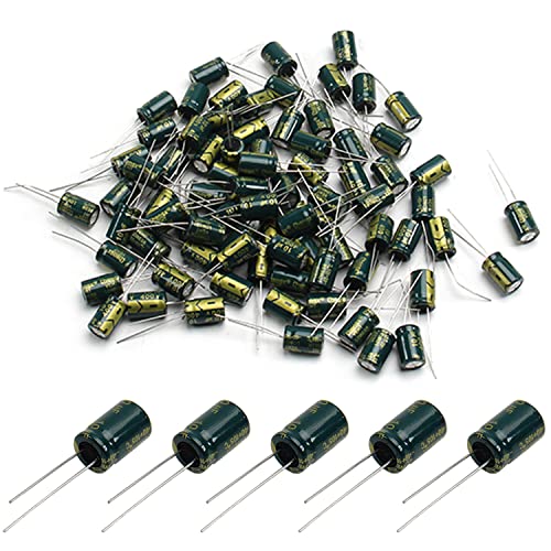 Изберете 20 броя Алуминиева Бразда Електролитни Кондензатори 10 uf 400 В С Ниско съпротивление esr Зелен 8x12 мм