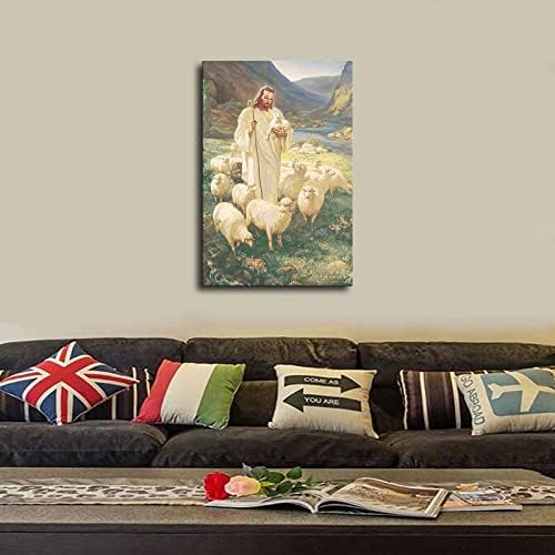 Семейни плакати с образа на християнския Исус - Декорация на дома - Стенно изкуство, Декорация, офис, Художествена