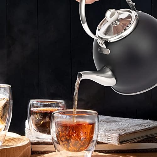 Кана със Сменяем заварочным устройство, Чайник от неръждаема стомана с обем 1100 мл с приготвяне на чай, Отличен за хлабав ламарина, чай, разцъфнал чай, чаени торбички