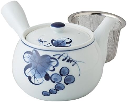 Чайникът Arita Фаянс 02-764045 CtoC Japan с Цедка за чай, прибл. 11,8 течни унции (350 cc)