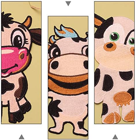 Стикери с Анимационни герои TOYANDONA, 5 бр., Апликация с изображение на Животни, Сладки Крави, Селскостопански