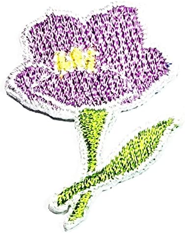 Kleenplus 3 бр. Мини-лилави ивици на градинските растения, стикер, изкуство, красиви цветя, нашивка, знак, символ, костюми,