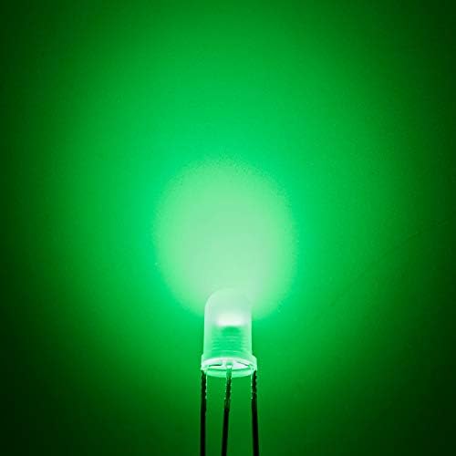 CHANZON 100 бр 5 мм, Червени и зелени Разпръснати led Диодни крушки С общ катод (Мат Кръгли два цвята) Ярка лампа за Осветление Лампи Електронни Компоненти Индикаторные Emitti