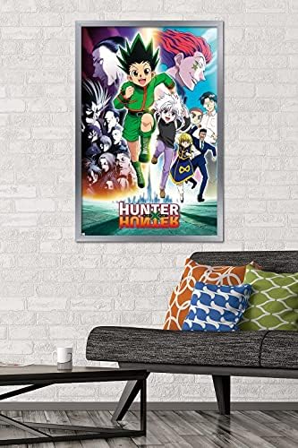 Плакат Trends International X Hunter-Running Key Art На стената, 22.375 x 34, Версия в Сребърна рамка