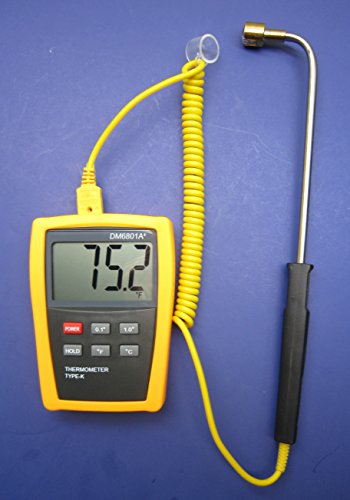 Цифров термометър за термодвойки k-Тип с Наклонен Высокотемпературным Повърхностно Зондирующим Сензор