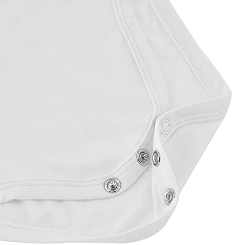 Комплект за детско боди и панталони Aablexema - Унисекс, Бамбуковое Боди с дълъг ръкав, Комплект Еднакво облекло за новородени (Бял, 12-18 месеца)