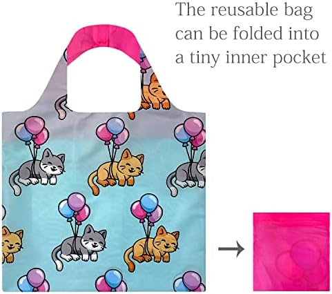 Компактен и Колоритен чанта за пазаруване Bowbear AllyBag за Еднократна употреба