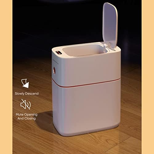 Интелигентно Сензорно кофа за Боклук SEASD Електронни Автоматични Кофи за отпадъци в Банята (Цвят: сив)