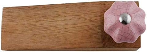 Индийска Дървена рамка, която да запушва за рафтове | Врата клин ръчно изработени с Хрупкава Пъпеш | Лавандуловата Гумена