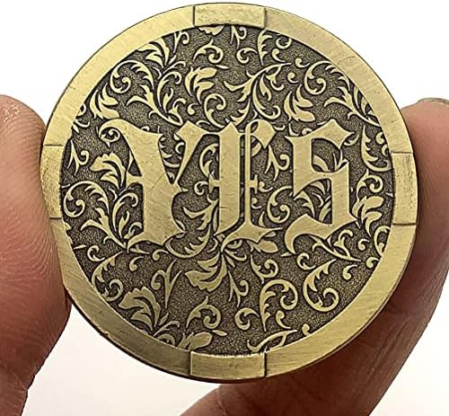 Glamtune Да Няма Разговори Монета Медальон вземащо решения Събирач на Сувенири с монети (Злато)