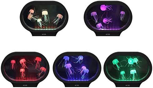 Lightahead Реалистична led лампа за настроението във вид на лава във формата на медузи Овалния дизайн с ярки световыми