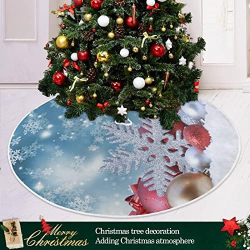 Декорация на Поли във формата на Коледно ALAZA, Украса Малка Мини-Поли във формата на коледно дърво 35,4 Инча с Коледните Фона на Коледно парти, Украси за дома 2