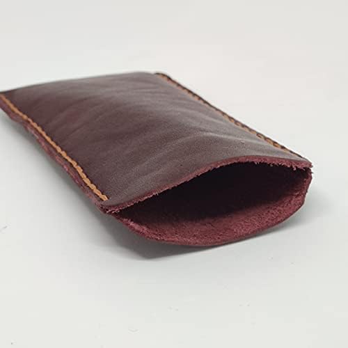 Чанта-кобур от естествена кожа за Motorola One (P30 Play), Калъф за вашия телефон ръчна изработка от естествена кожа, Кожен калъф-чанта за носене на поръчка, Вертикална мека К?