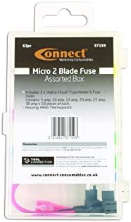 Включете консумативи за работилница 37159 Micro 2 Blade Fuse В кутия 63 бр.