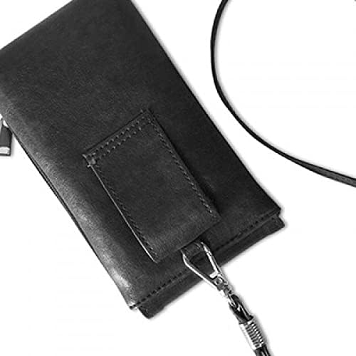 Римски цифри Пет в Черно Силуэте, в Чантата си за Телефон, Окачен в чантата си за Мобилен Телефон, Черен джоба