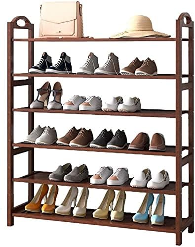 Органайзер за обувки AOOF, 6-Ярусная рафт за обувки, 24 двойки, Органайзер за съхранение на обувки, Здрава а обувките