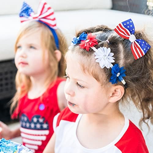 3 бр., Детски шапки за парти в чест на Деня на независимостта, Украса от дърворезба на Националния празник на САЩ, Скоба