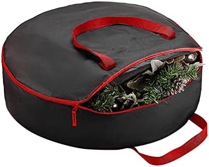 чанта за коледната елха, в която е лесно да поставите и извадите Венец, Аксесоари за опаковане на подаръци от насекоми и влага, съхранение на венци за Изкуствена Елх
