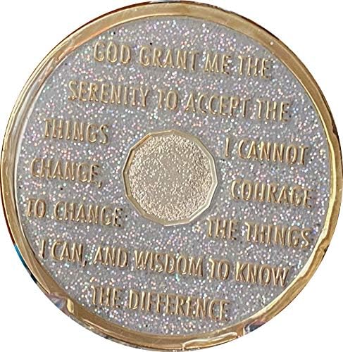 Ranger Industries 2-Годишен Медальон AA Сребро С Опаловым Блясък, Многоцветен Чип за Бгв