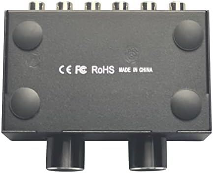 4-Портов Двупосочни Аудиопереключатель RCA, 4-Лентов Стерео L/R Аудио канал 2 4 изход или 4 в 2 изхода L/R