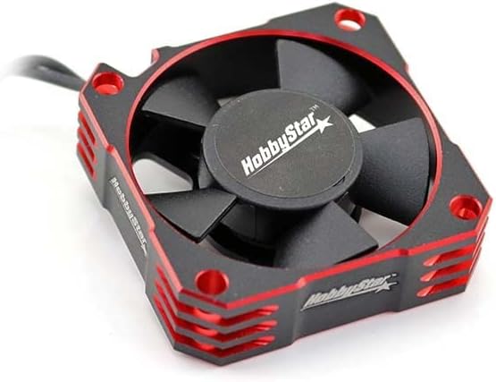 Турбовентилятор HobbyStar ESC Двигател на Вентилатор 35x35 мм и 35 мм Радиатор 8,5 В Червено