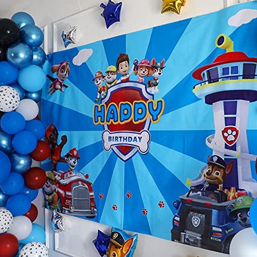 Комплект украси за партита Патрул кучешки лапи, декорация за рожден ден, балони с изображение на лапи, включително