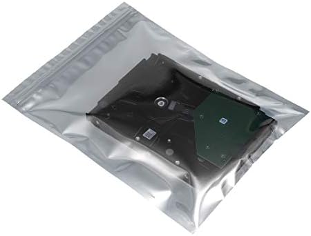uxcell Антистатик Закрываемая Защитна чанта, 175x230 мм/7x9 инча, Защитно Антистатик чанта за Съхранение на твърд диск SSD,