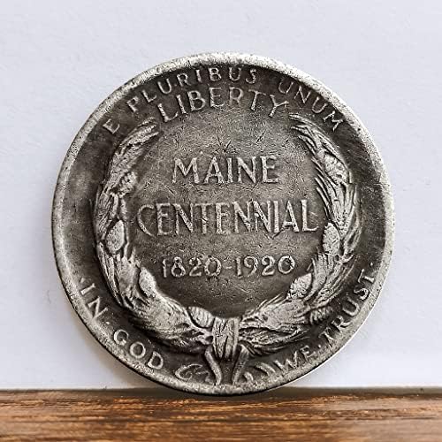 1820 Столетняя Монета в Полдоллара Мейн Стара Сребърна Монета Чуждестранните Монети Монетное Занаят