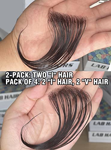 Labhairs Edges Hair Top Швейцарски Дантелени Ленти За коса, за Многократна употреба Невидими Дантелени Линията на Растеж на Косата, са Истински Човешки Косми, За Жени, Черен Ц