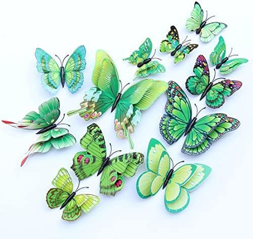 3D Стикери за стена с пеперуди, Пълнители за Великден Кошница, Стикери за Стена с Пеперуди, Декорации за Деня на Св. Патрик, Етикети с Пеперуди, Пролетни Аксесоари за ?